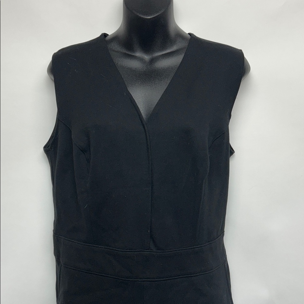 SPANX Black Zippered Garment perfect sleeveless jumpsuit wide legged bottoms - Picture 5 of 12